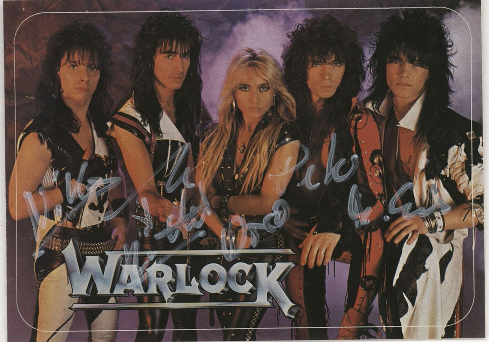 Warlock True As Steel + Tattoo, Fan Pack & PR UK Promo vinyl LP album (LP record) WLKLPTR766372