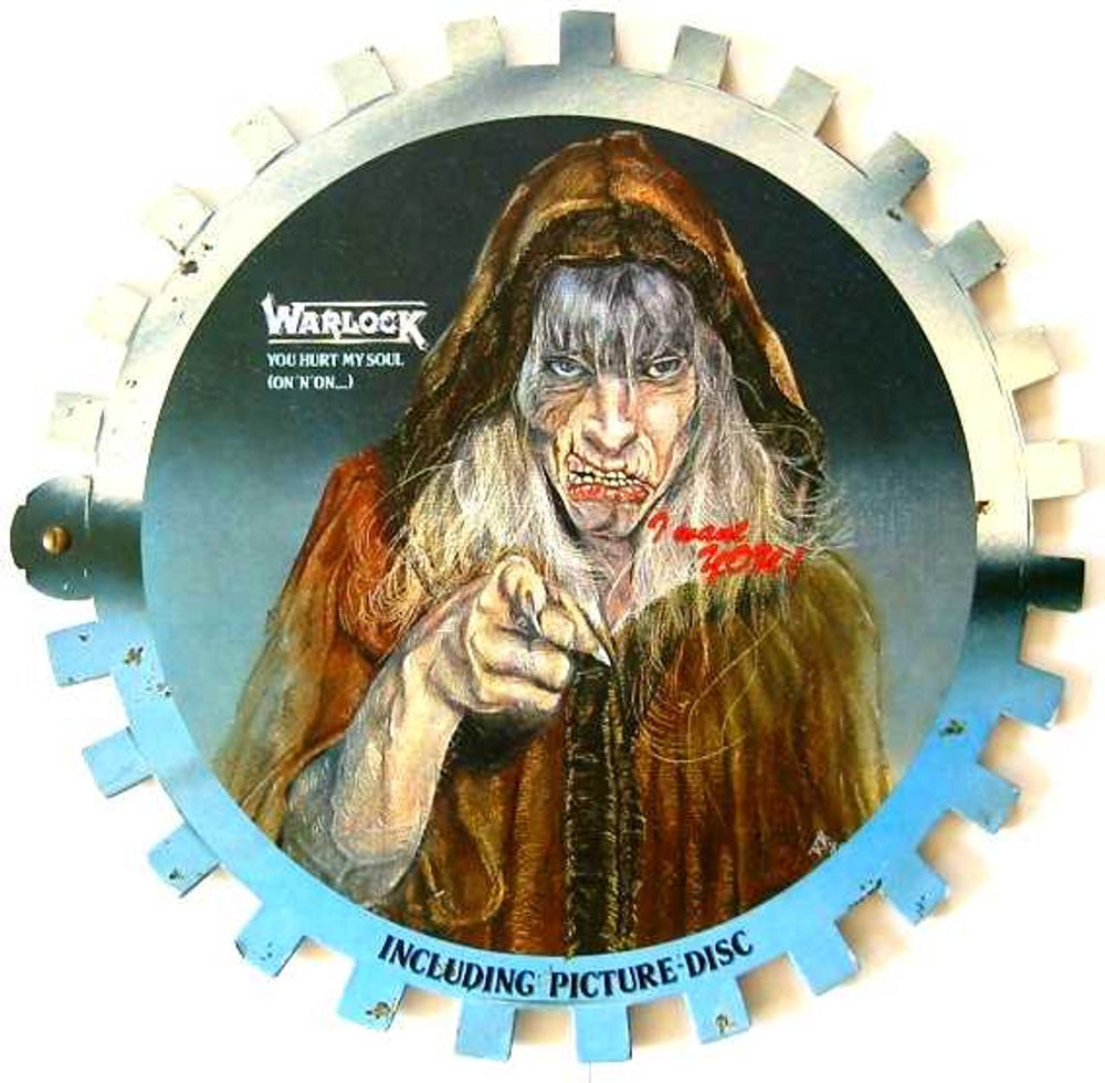 Warlock You Hurt My Soul - Cog Pack German 12" vinyl picture disc (12 inch picture record) 884 291-1Q