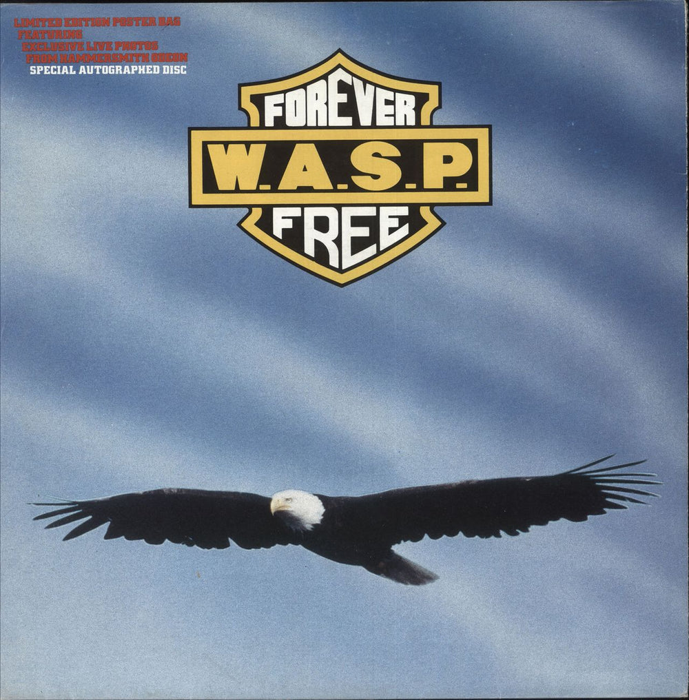 WASP Forever Free UK 12" vinyl single (12 inch record / Maxi-single) 12CLS546