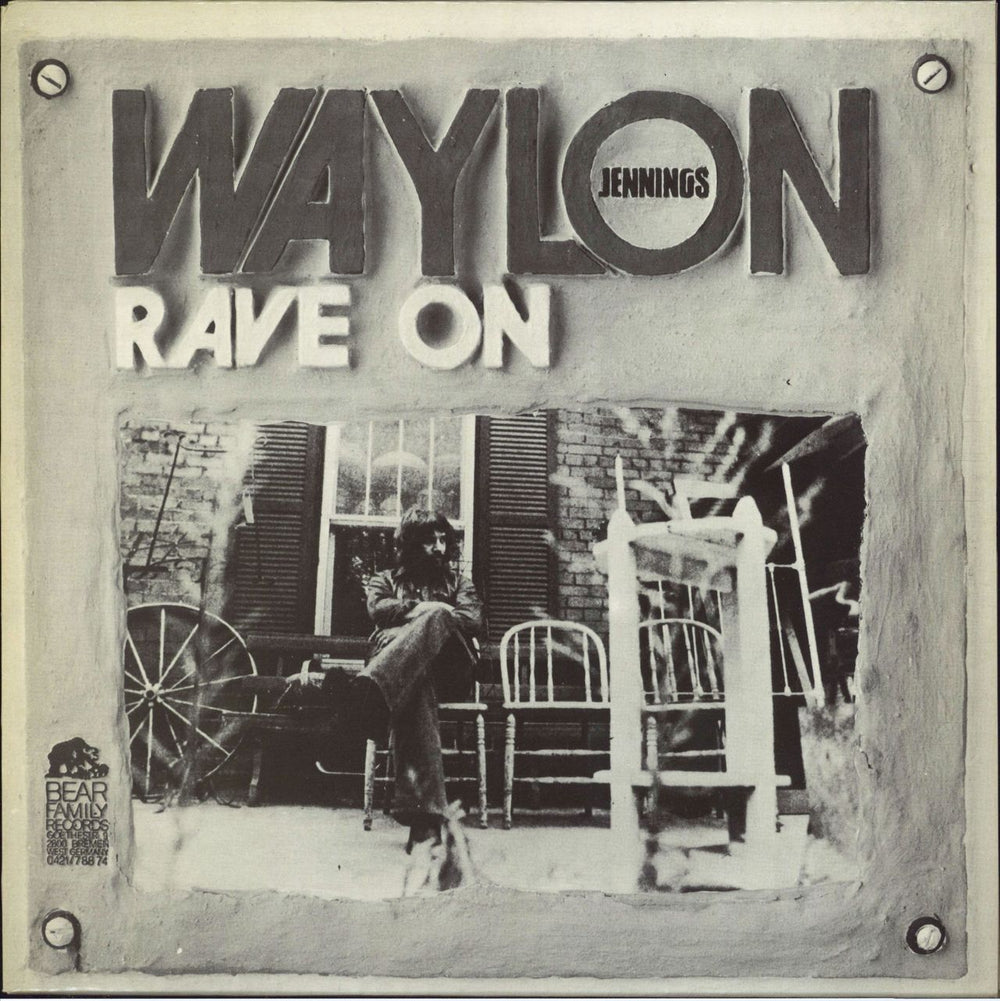 Waylon Jennings Rave On German vinyl LP album (LP record) BFX15029