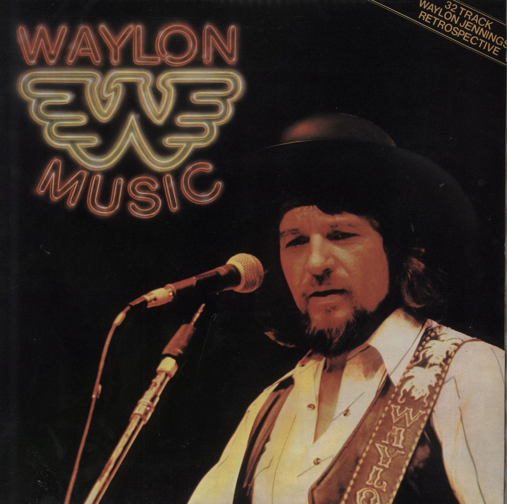 Waylon Jennings Waylon Music UK 2-LP vinyl record set (Double LP Album) PL43166(2)