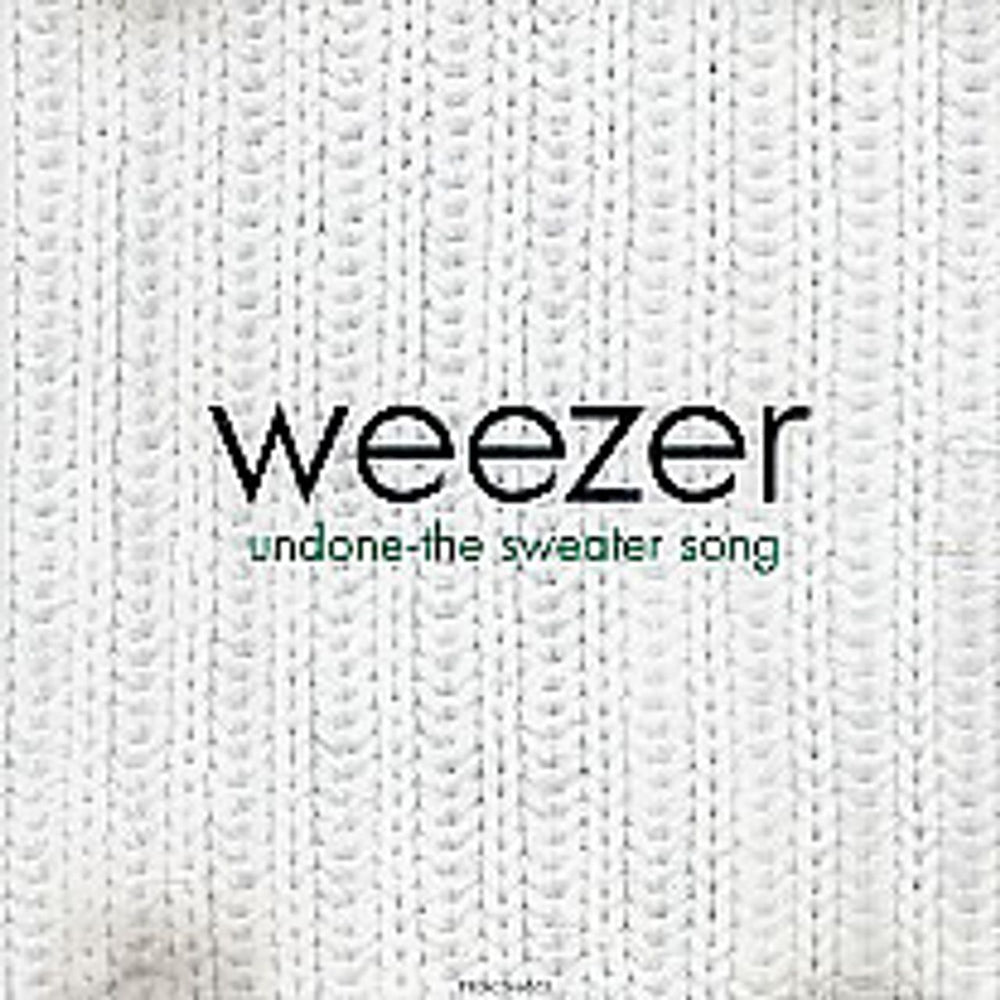 Weezer Undone The Sweater Song US Promo CD single (CD5 / 5") PRO-CD-4662