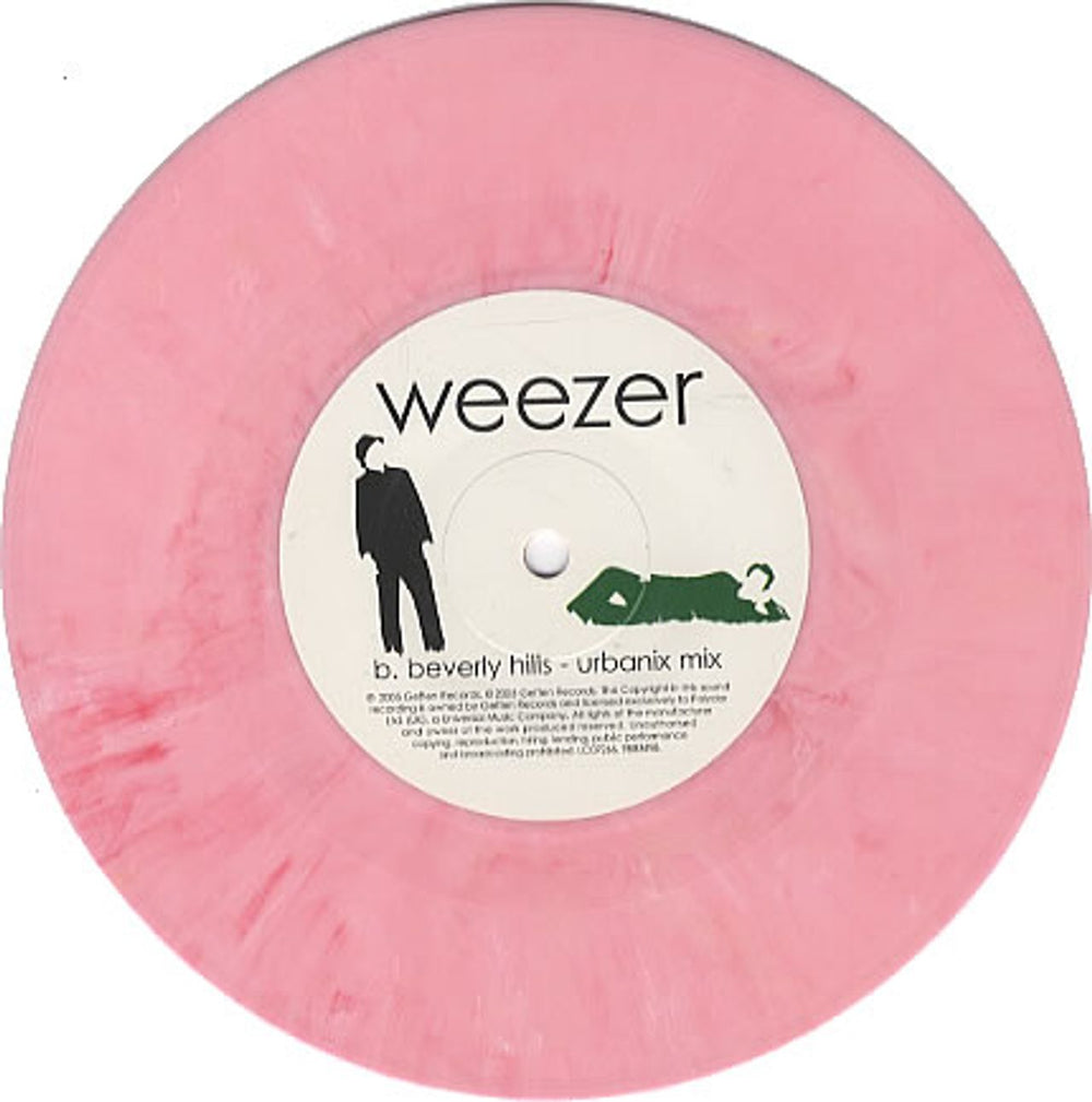 Weezer We Are All On Drugs - Pink Vinyl UK 7" vinyl single (7 inch record / 45) WEE07WE331661