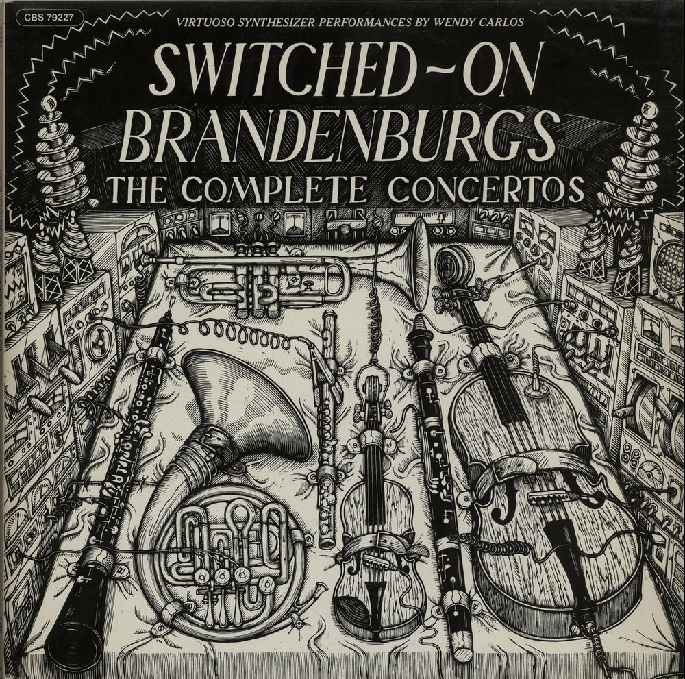 Wendy Carlos Switched-On Brandenburgs: The Complete Concertos German 2-LP vinyl record set (Double LP Album) CBS79227