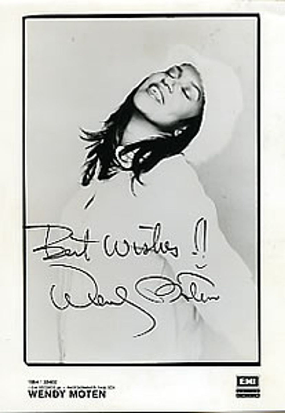 Wendy Moten Autographed Publicity Photograph UK Promo photograph 33402