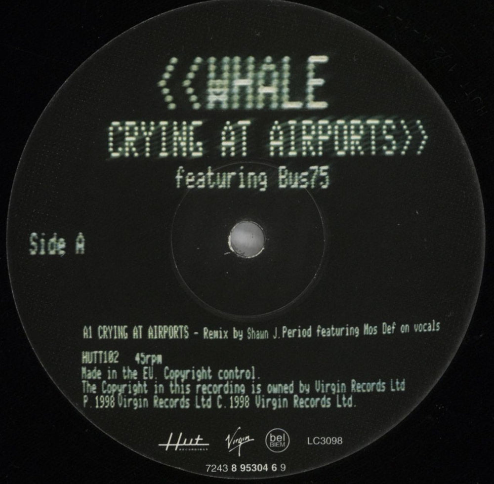 Whale Crying At Airports UK Promo 12" vinyl single (12 inch record / Maxi-single) WHL12CR824774