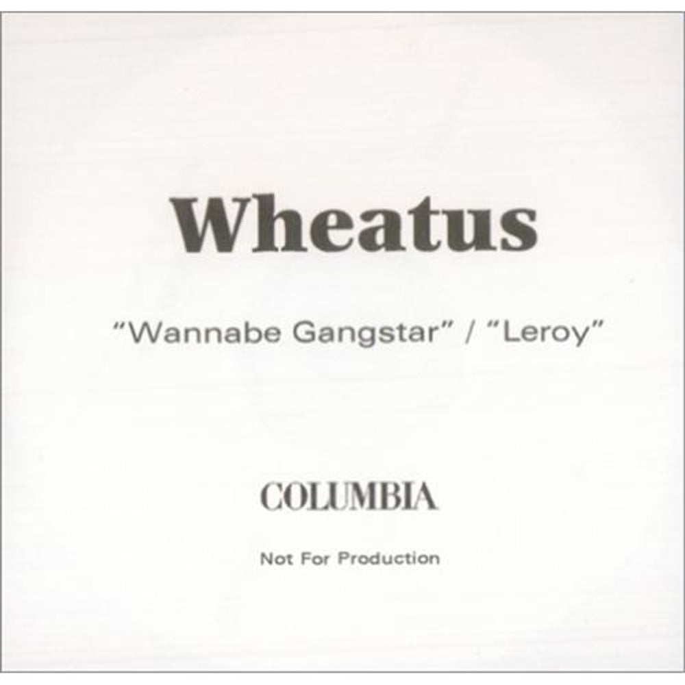 Wheatus Wannabe Gangster UK Promo CD-R acetate CD-R ACETATE