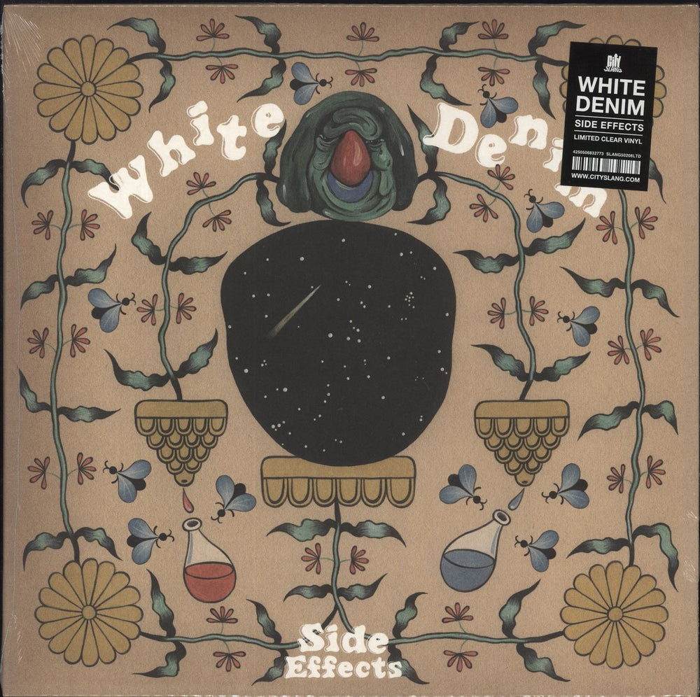 White Denim Side Effects - Clear Vinyl - Sealed UK vinyl LP album (LP record) SLANG50208LTD