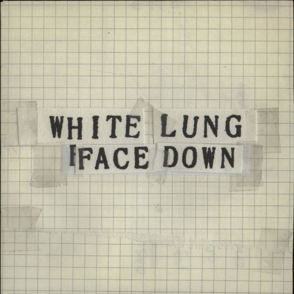 White Lung Face Down UK Promo CD single (CD5 / 5") RUG599CDP