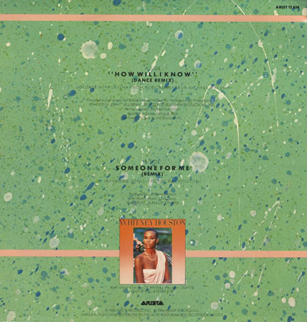 Whitney Houston How Will I Know UK 12" vinyl single (12 inch record / Maxi-single) HOU12HO38906