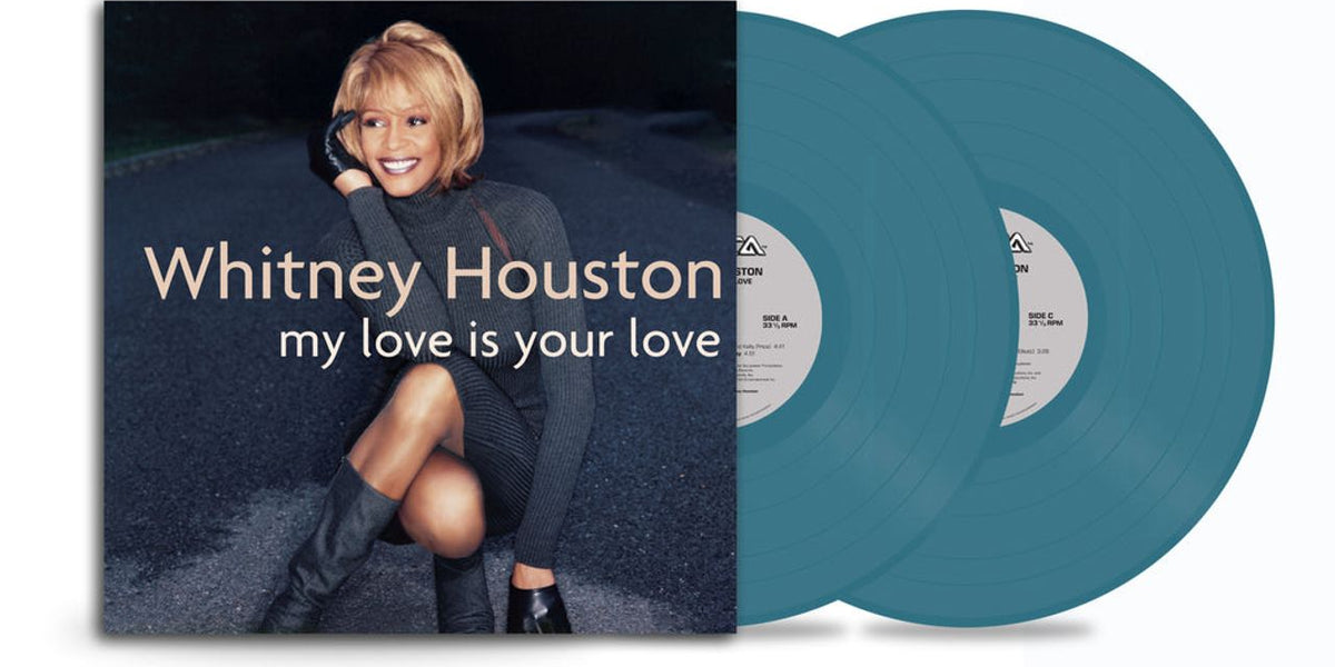 Whitney Houston My Love Is Your Love - Blue Vinyl Gold Embossed