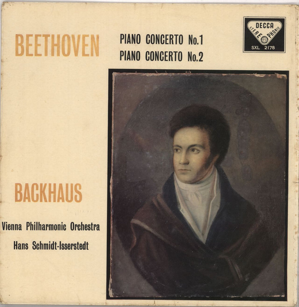 Wilhelm Backhaus Beethoven: Piano Concerto No.1 / Piano Concerto No.2 - EX UK vinyl LP album (LP record) SXL2178