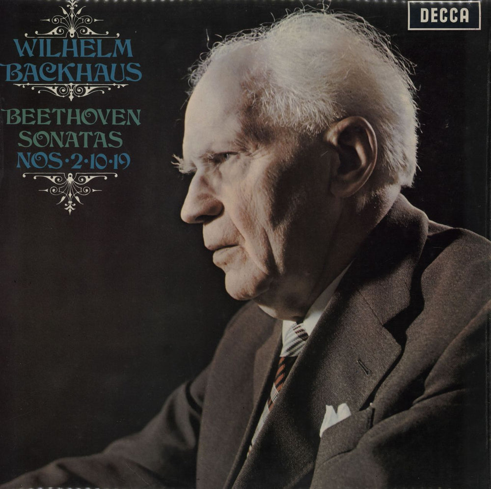 Wilhelm Backhaus Beethoven Sonatas Nos. 2, 10 & 19 UK vinyl LP album (LP record) LXT6359