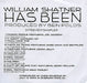 William Shatner Has Been Interview Sampler US Promo CD album (CDLP) PRO-00010