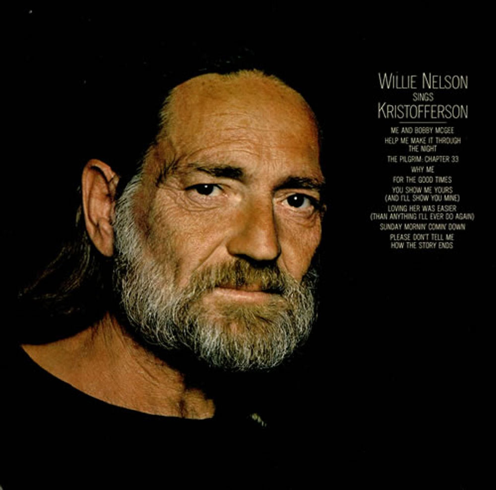 Willie Nelson Willie Nelson Sings Kristofferson UK vinyl LP album (LP record) 83877