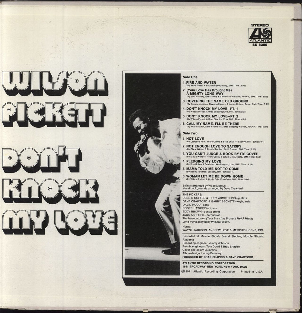 Wilson Pickett Don't Knock My Love - EX US vinyl LP album (LP record)