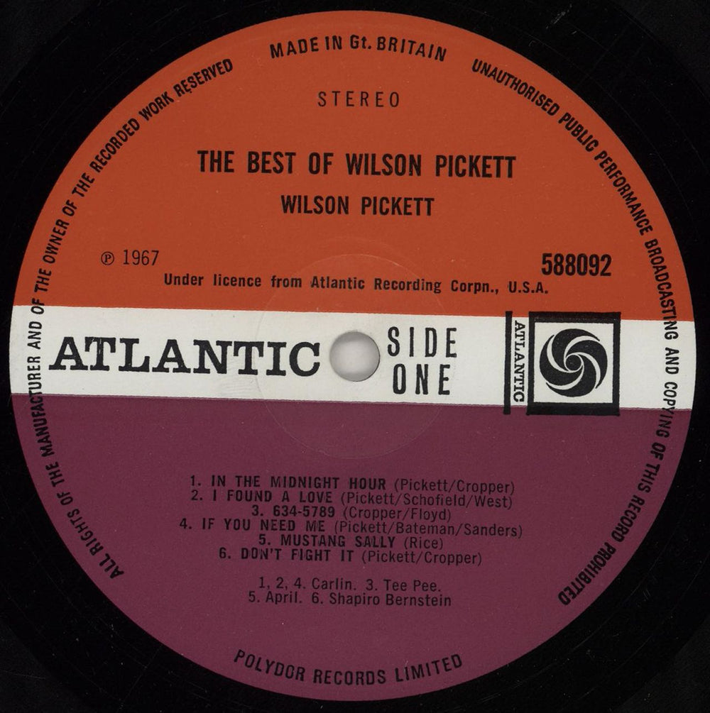 Wilson Pickett The Best Of Wilson Pickett - EX UK vinyl LP album (LP record) WP.LPTH760581