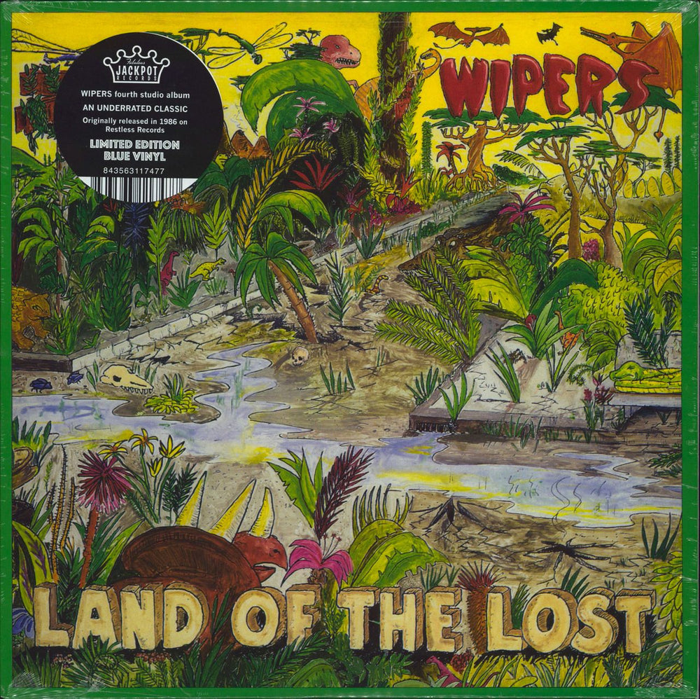 Wipers Land Of The Lost - Blue Vinyl - Sealed US vinyl LP album (LP record) JPR-056