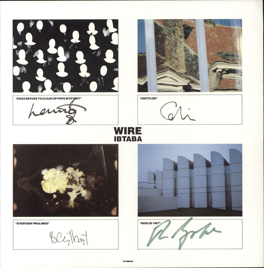 Wire It's Beginning To And Back Again + Autographed Postcards UK vinyl LP album (LP record) WIRLPIT308211