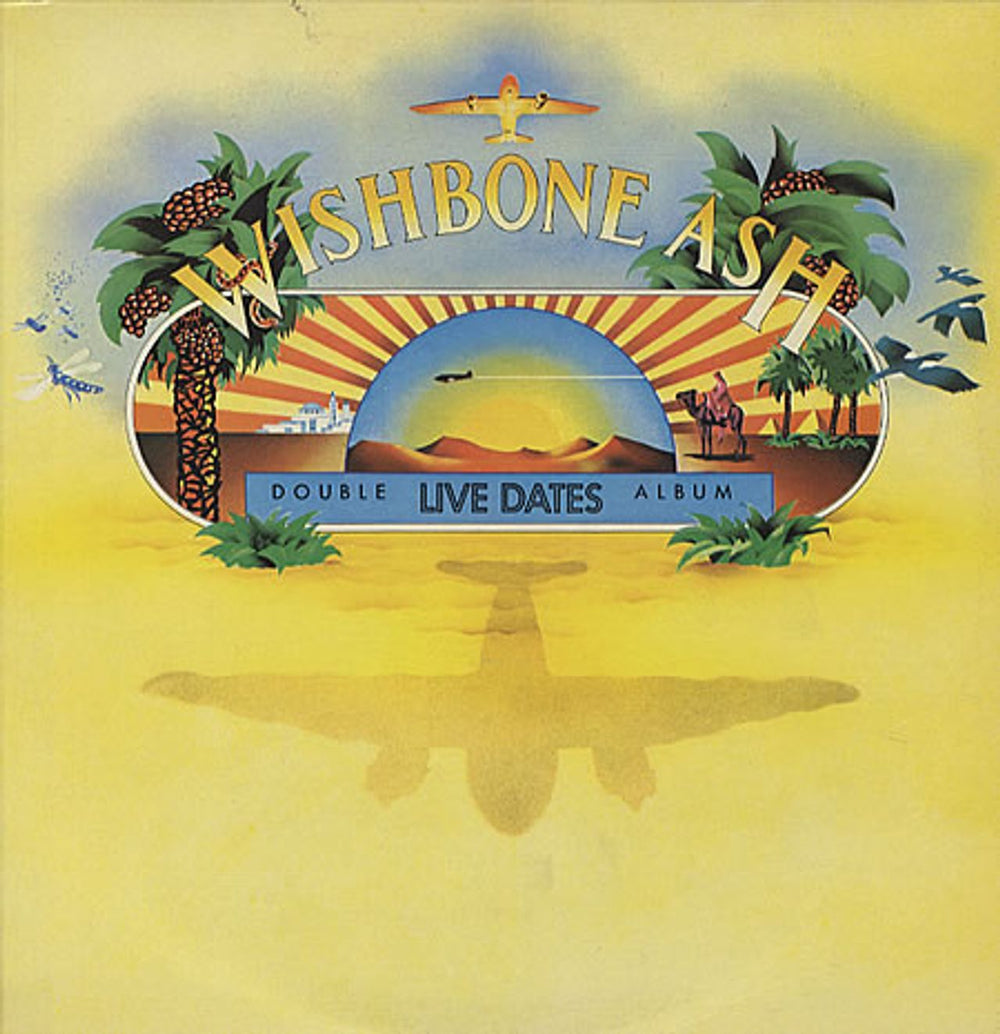 Wishbone Ash Live Dates - 2nd UK 2-LP vinyl record set (Double LP Album) MCSP254