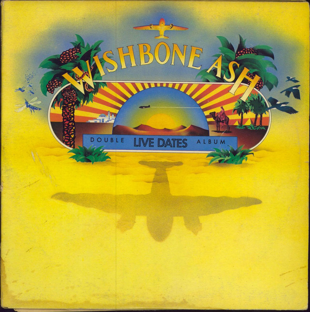 Wishbone Ash Live Dates - VG UK 2-LP vinyl record set (Double LP Album) ULD2-1/2