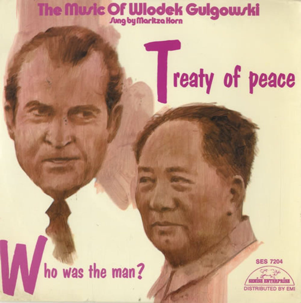 Wlodek Gulgowski Treaty Of Peace Swedish 7" vinyl single (7 inch record / 45) SES7204