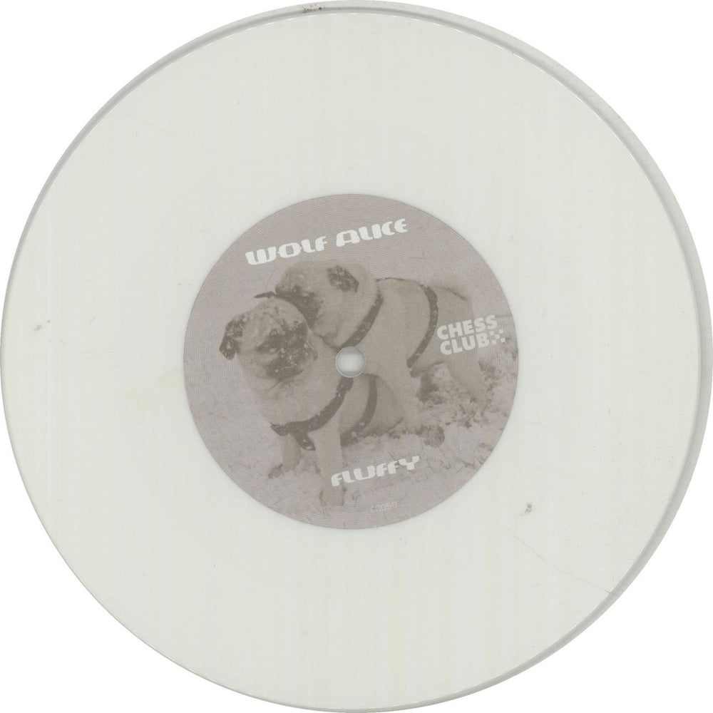 Wolf Alice Fluffy - White Vinyl UK 7" vinyl single (7 inch record / 45)