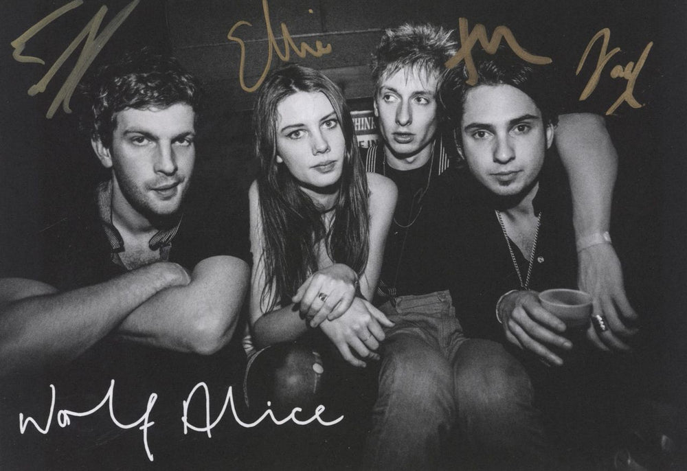 Wolf Alice My Love Is Cool - Gold Vinyl + Signed Postcard UK 2-LP vinyl record set (Double LP Album)