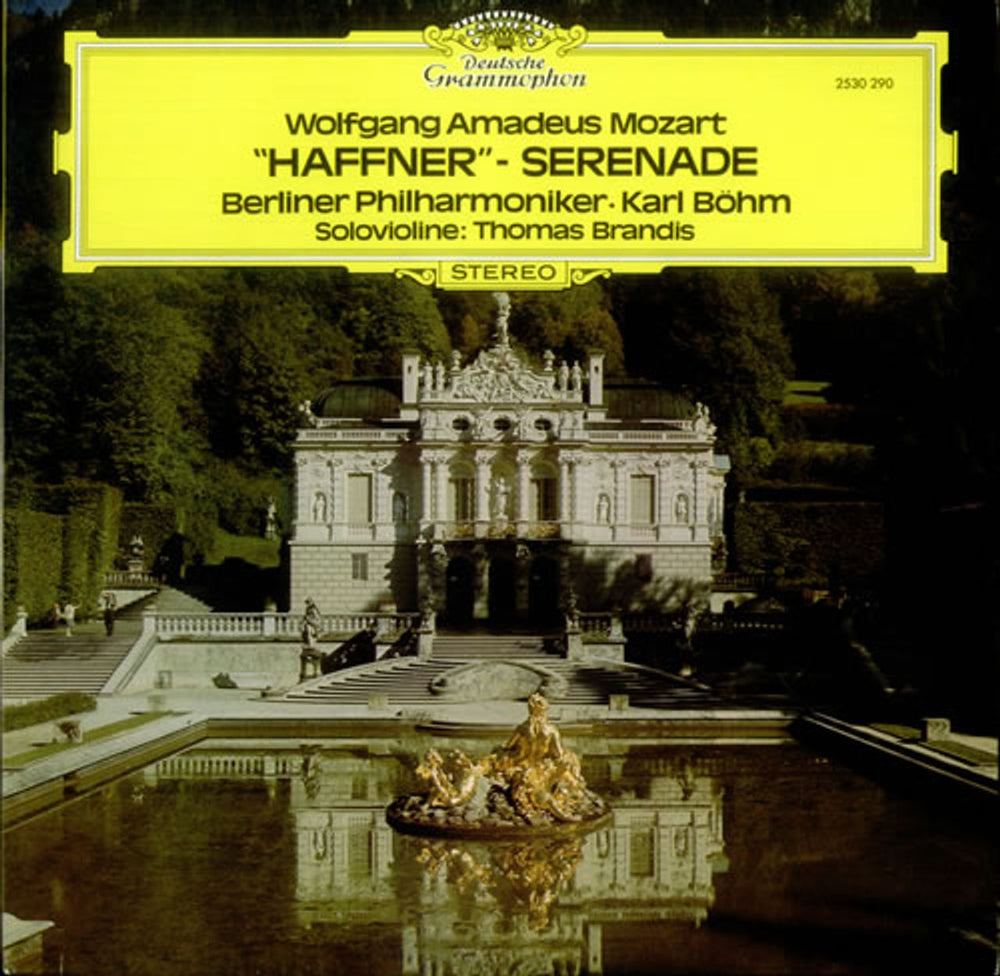 Wolfgang Amadeus Mozart 'Haffner' Serenade UK vinyl LP album (LP record) 2530290