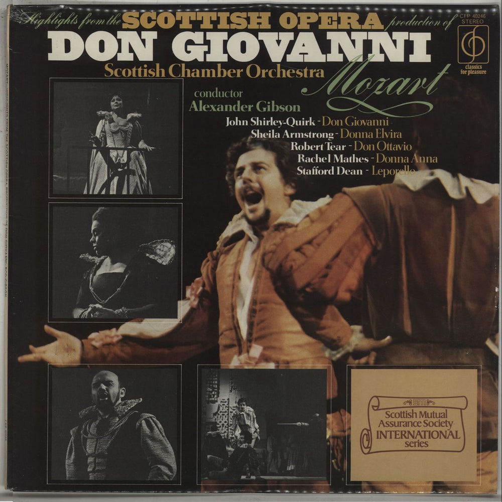 Wolfgang Amadeus Mozart Highlights From The Scottish Opera Production Of Don Giovanni UK vinyl LP album (LP record) CFP40246