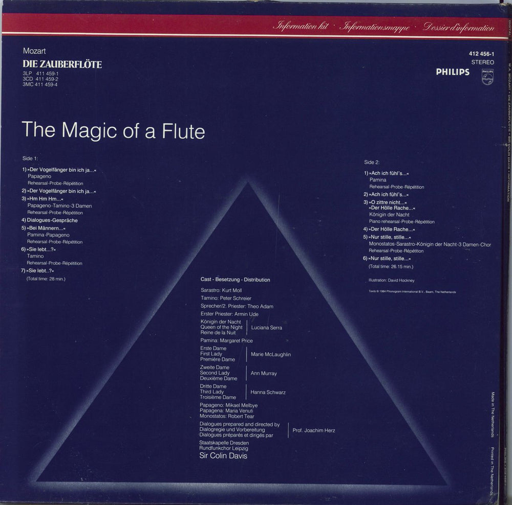 Wolfgang Amadeus Mozart The Magic Flute - Special Rehearsal LP UK Promo vinyl LP album (LP record)