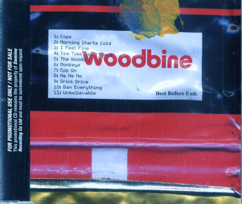 Woodbine Best Before End UK Promo CD album (CDLP) WIGCD151P