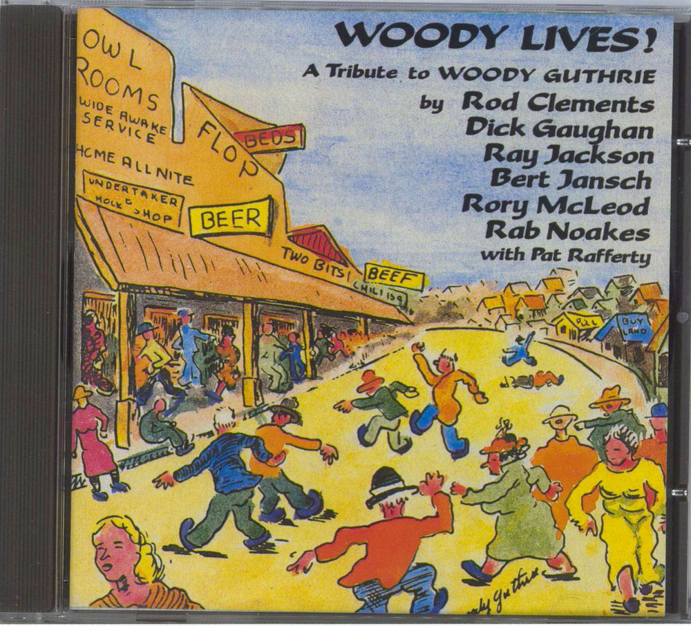 Woody Guthrie Woody Lives! A Tribute To Woody Guthrie UK CD album (CDLP) CROCD217