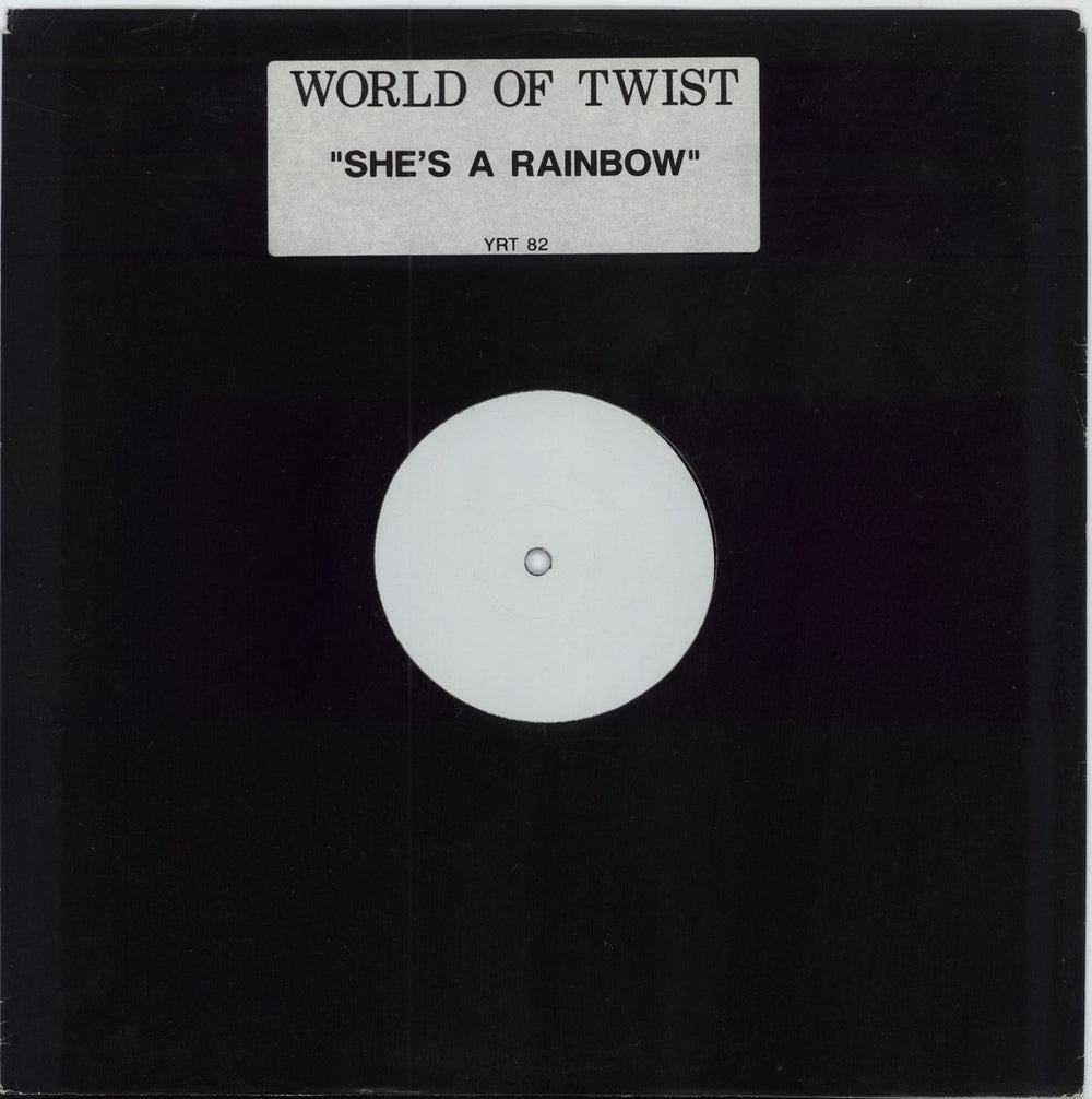 World Of Twist She's A Rainbow - White Label UK Promo 12" vinyl single (12 inch record / Maxi-single) YRT82