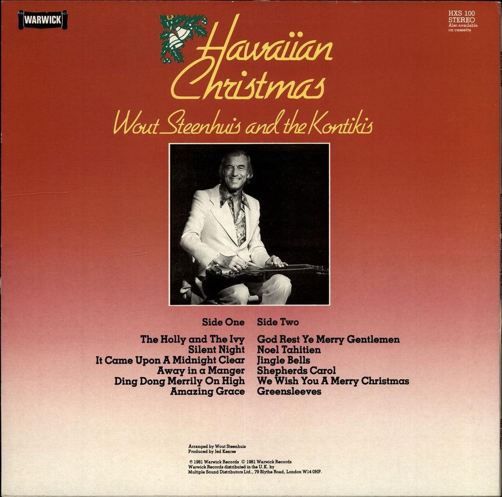 Wout Steenhuis Hawaiian Christmas UK vinyl LP album (LP record)