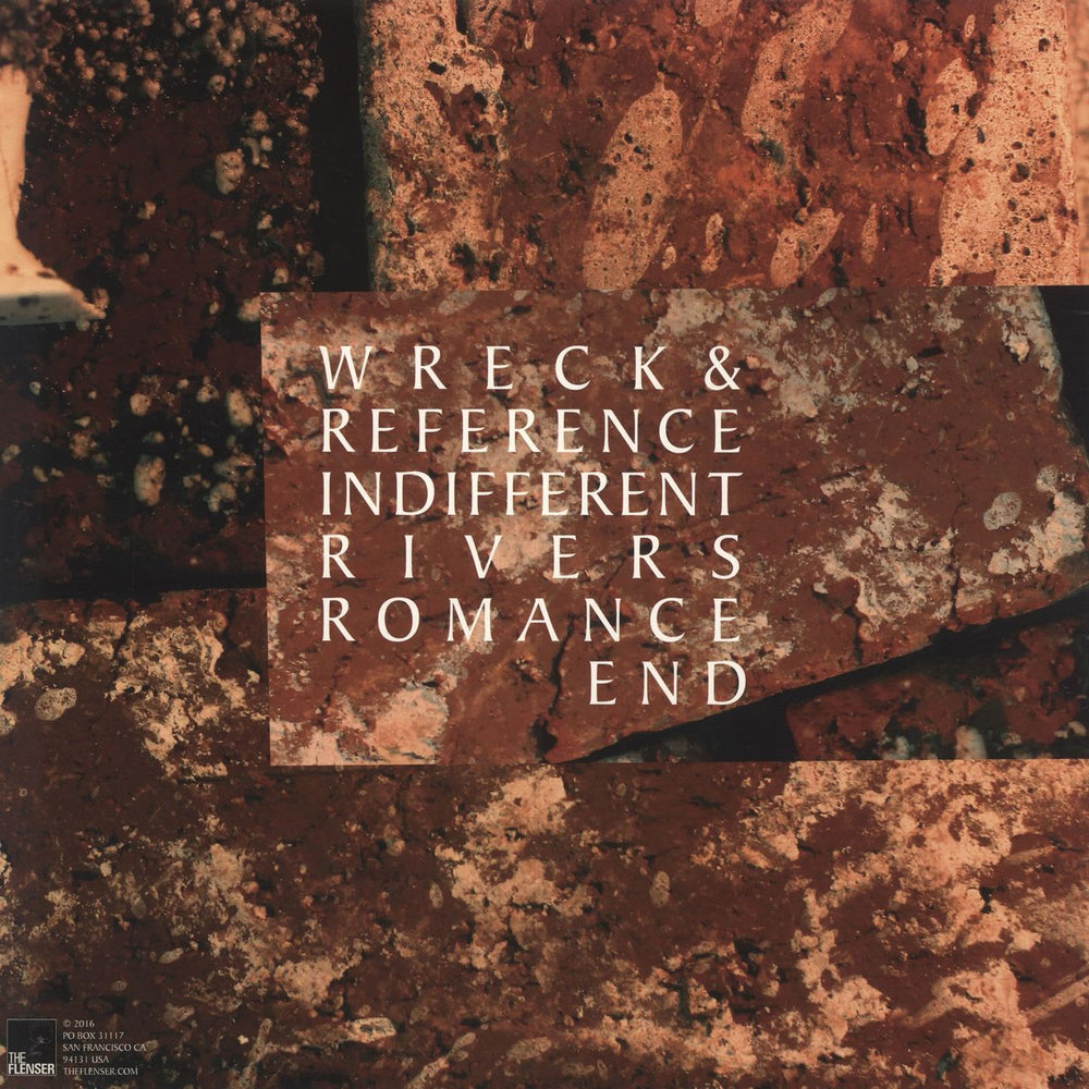 Wreck And Reference Indifferent Rivers Romance End US vinyl LP album (LP record)