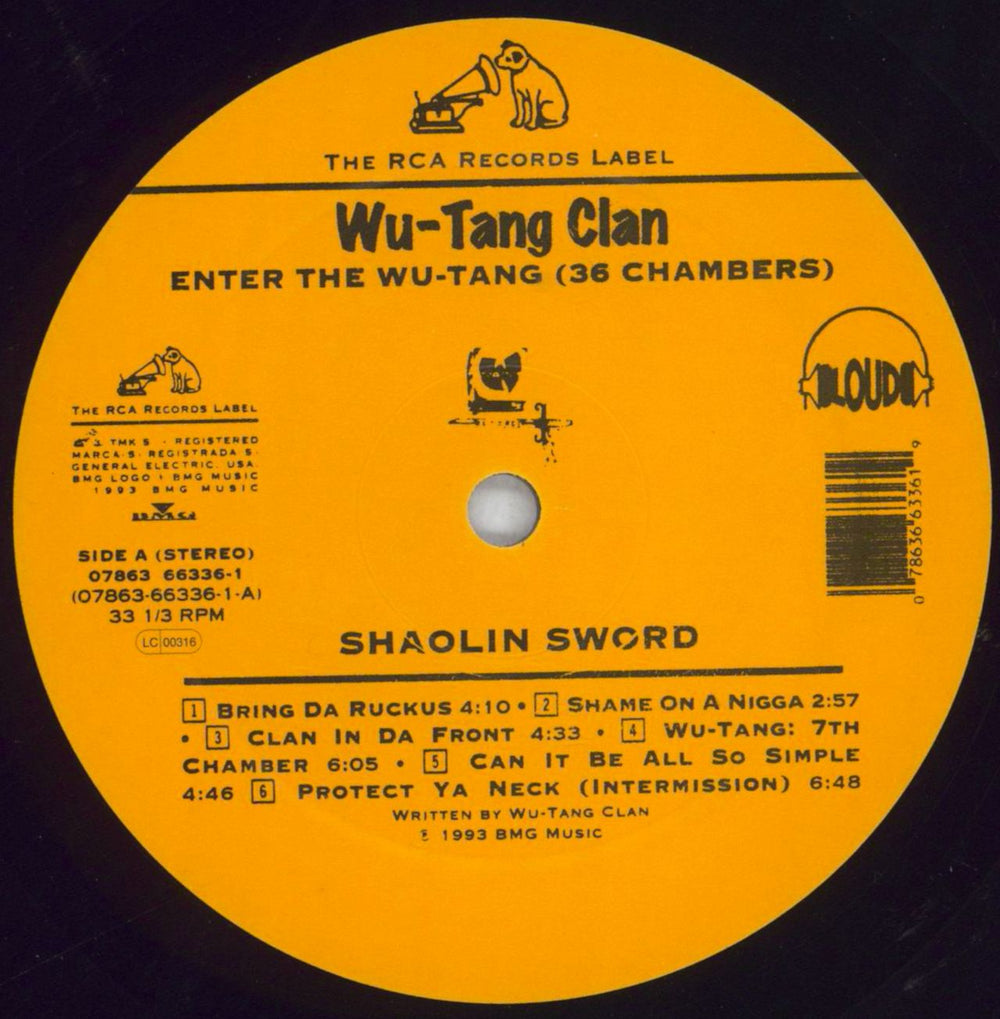 Wu-Tang Clan Enter The Wu-Tang (36 Chambers) US vinyl LP album (LP record) WUTLPEN826754