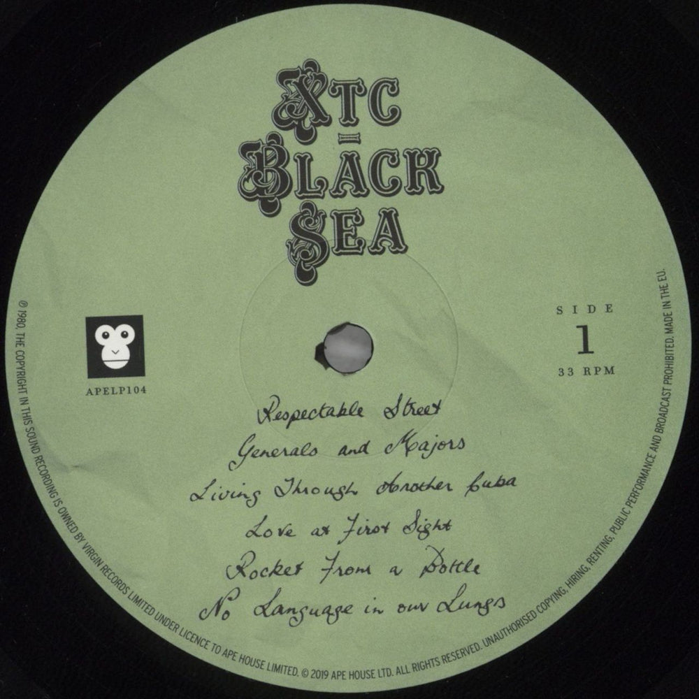 XTC Black Sea - 200 Gram UK vinyl LP album (LP record) XTCLPBL824068