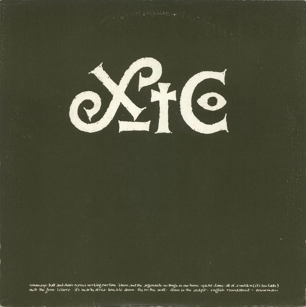 XTC English Settlement - Green titles - EX UK 2-LP vinyl record set (Double LP Album) XTC2LEN567586