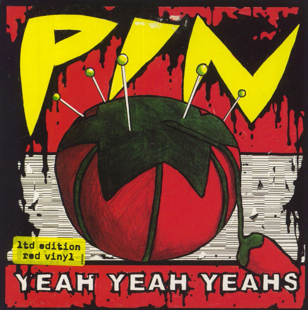 Yeah Yeah Yeahs Pin - Red Vinyl UK 7" vinyl single (7 inch record / 45) 9808086