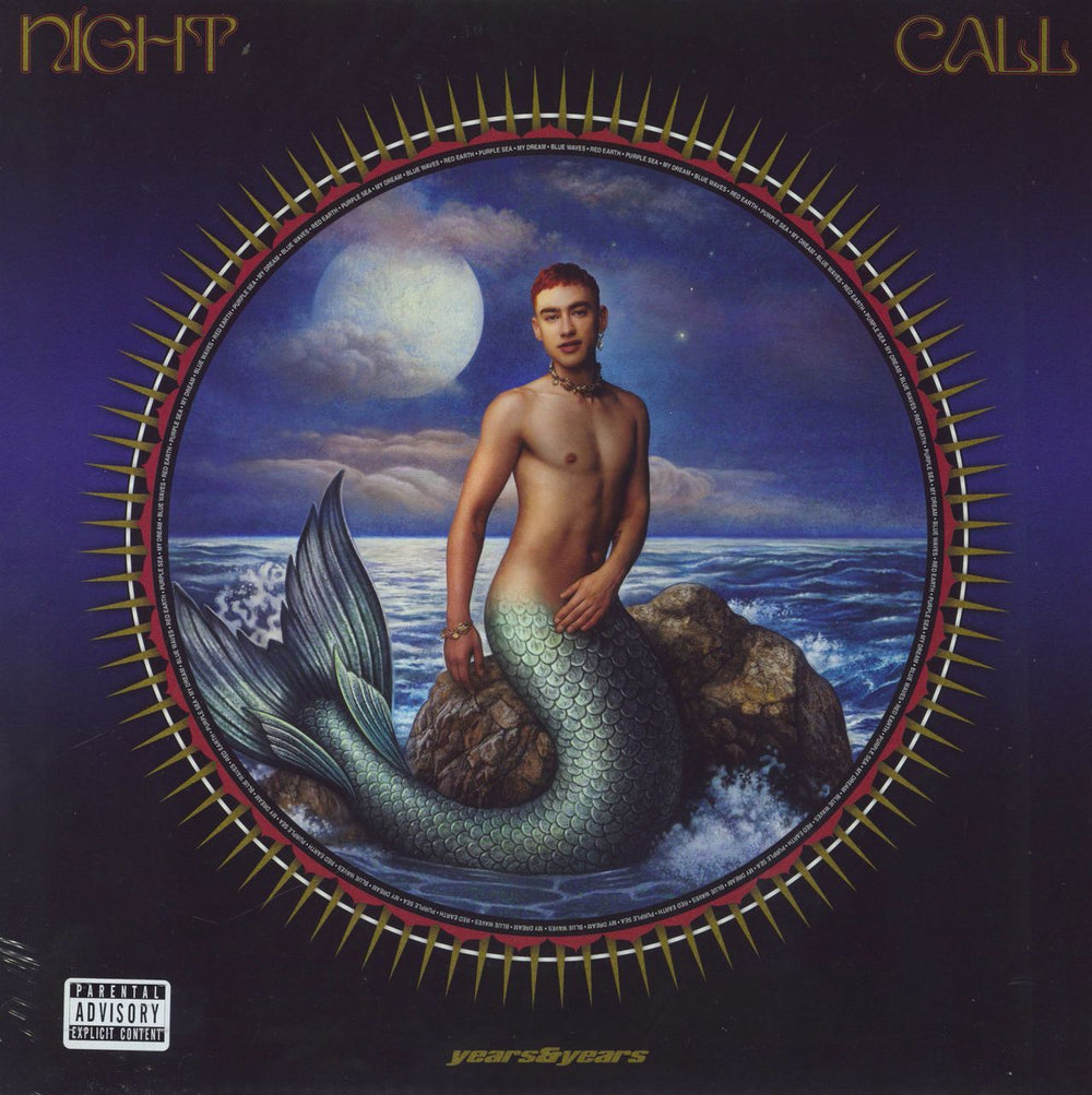 Years & Years Night Call - Blue Vinyl UK vinyl LP album (LP record) 3838030