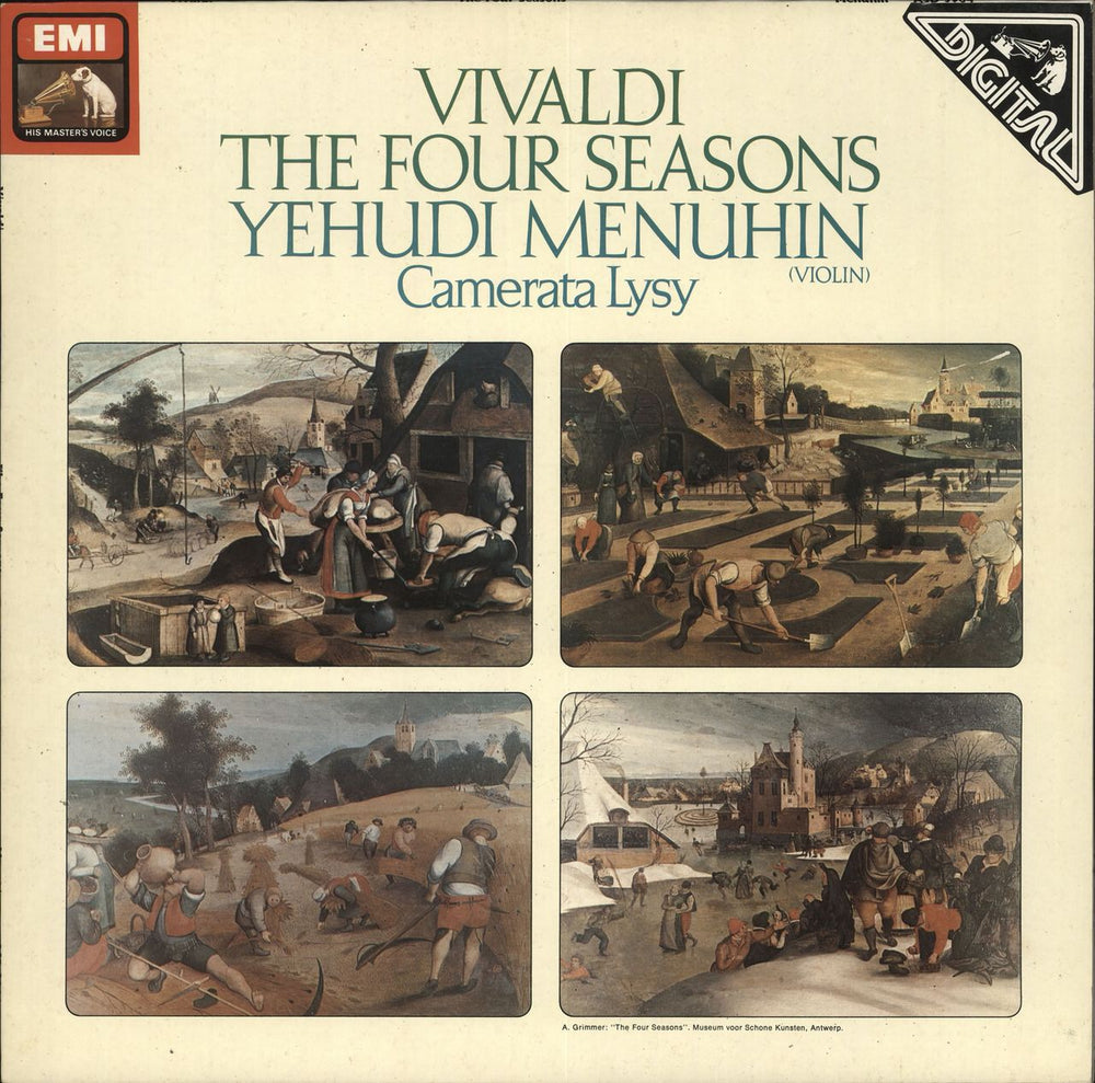 Yehudi Menuhin The Four Seasons German vinyl LP album (LP record) ASD3964