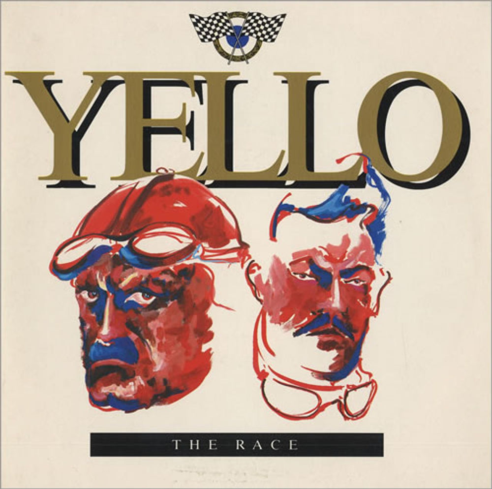 Yello The Race - Gold artist text UK 7" vinyl single (7 inch record / 45) YELLO1