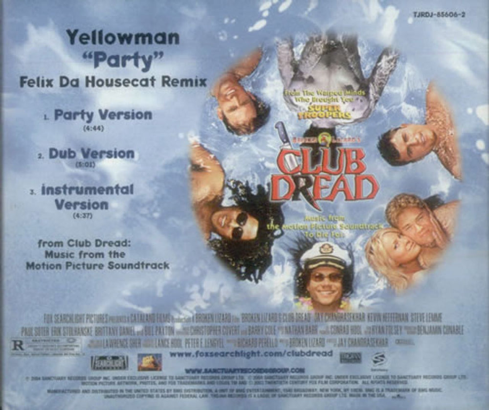 Yellowman Party - Felix Da Housecat Remix US Promo CD single (CD5 / 5") TJRDJ-85606-2