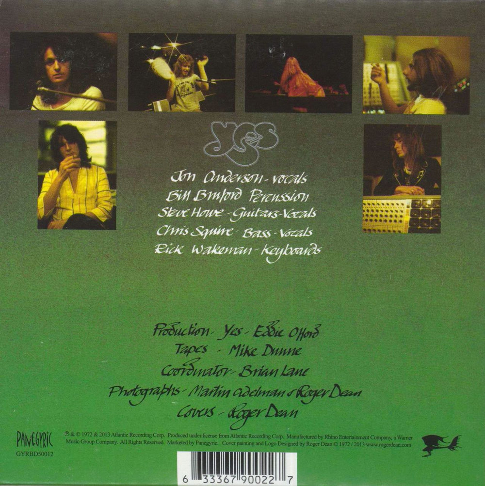 Yes Close To The Edge - 5.1 Surround Stereo Blu Ray UK 2 CD album set (Double CD) 633367900227