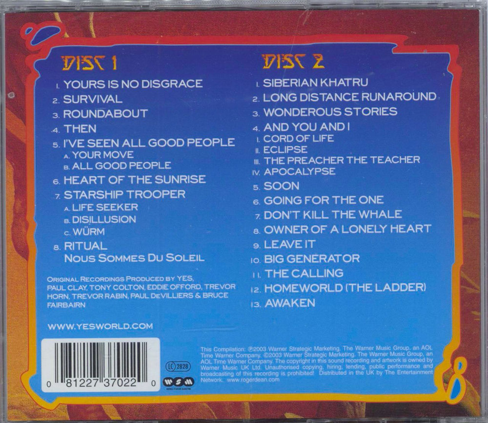 Yes The Ultimate Collection: 35th Anniversary - Sealed UK 2 CD album set (Double CD) 081227370220