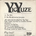 Yigyuze The Face UK 7" vinyl single (7 inch record / 45)