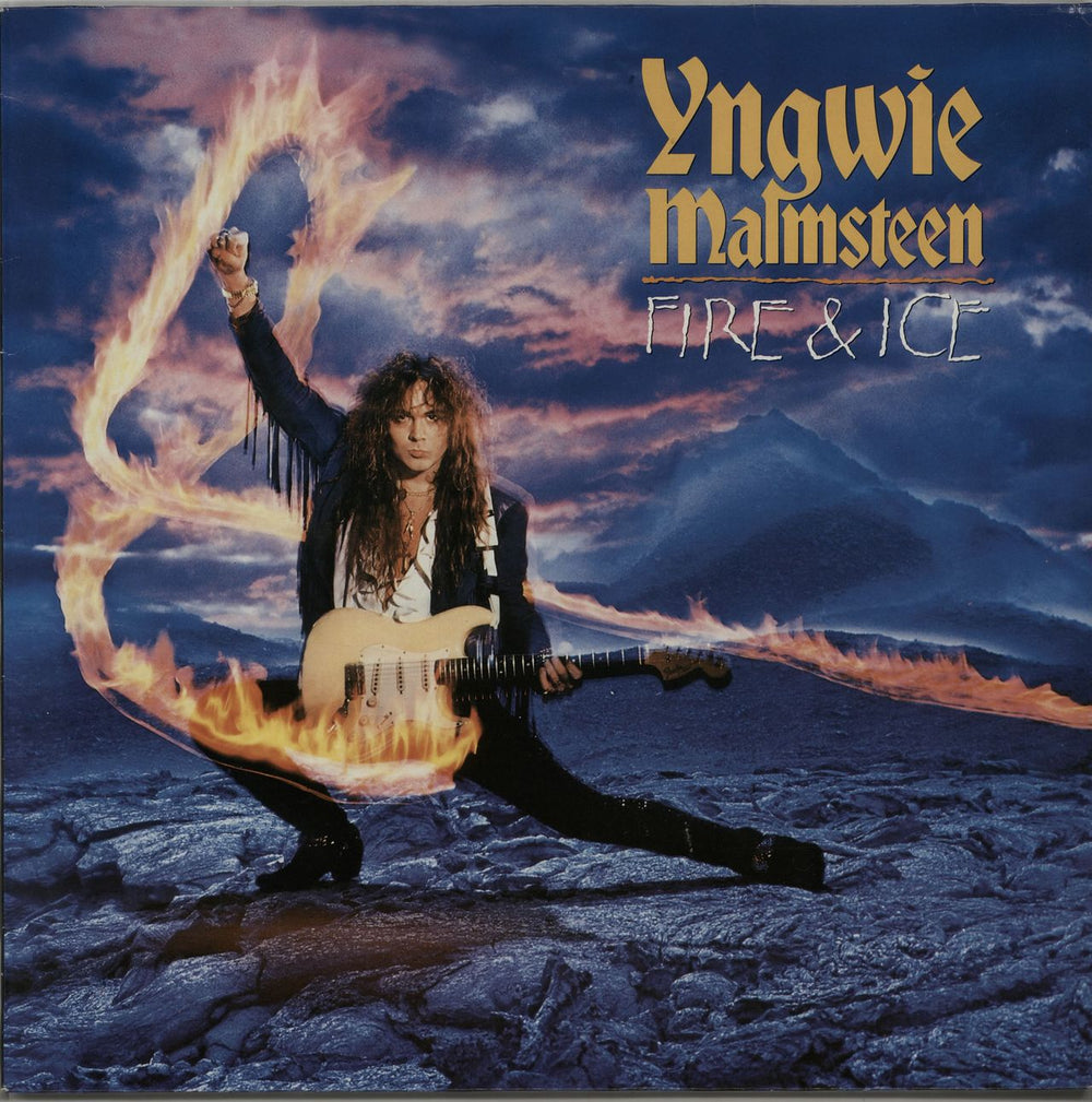 Yngwie Malmsteen Fire & Ice German vinyl LP album (LP record) 7559-61137-1