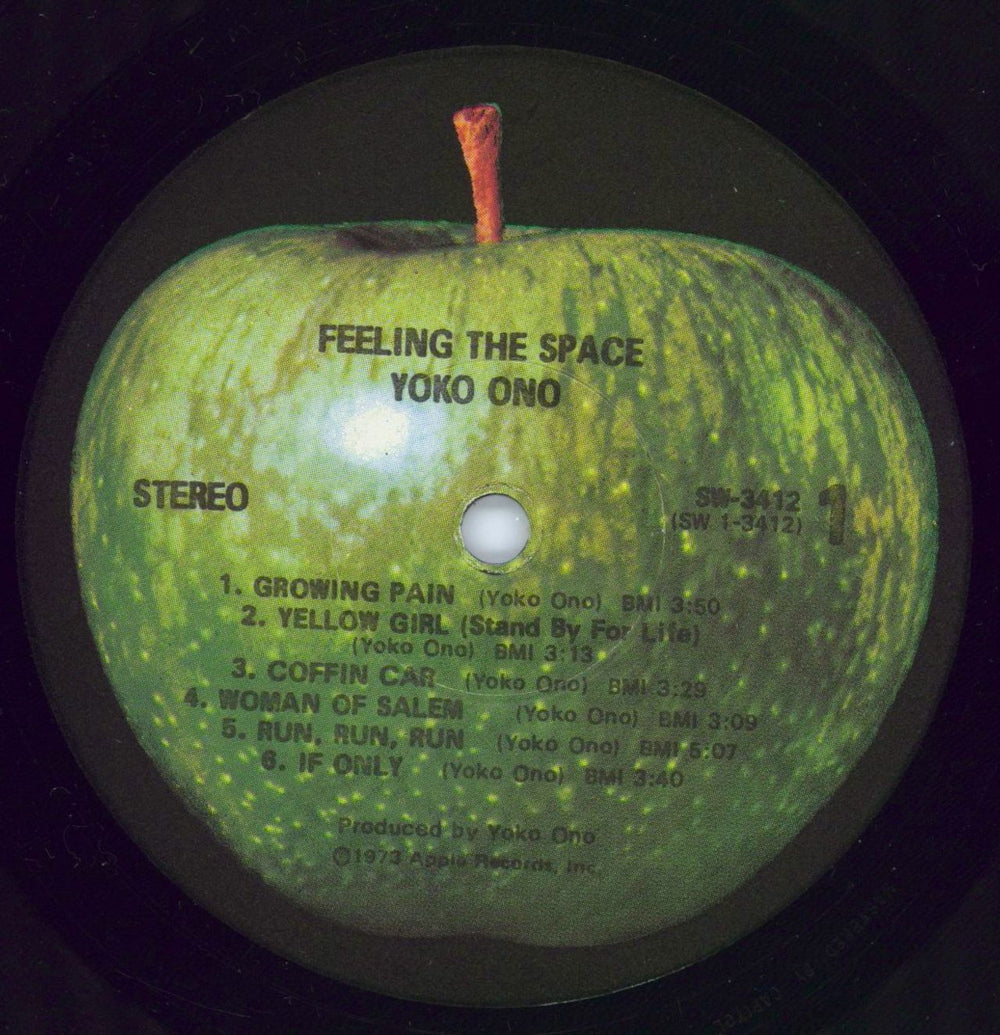 Yoko Ono Feeling The Space US vinyl LP album (LP record) ONOLPFE214175