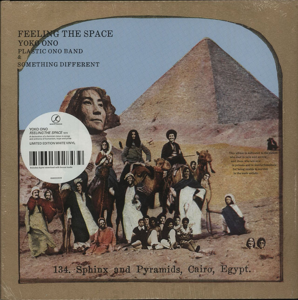 Yoko Ono Feeling The Space - White Vinyl + Sealed UK vinyl LP album (LP record) SC284